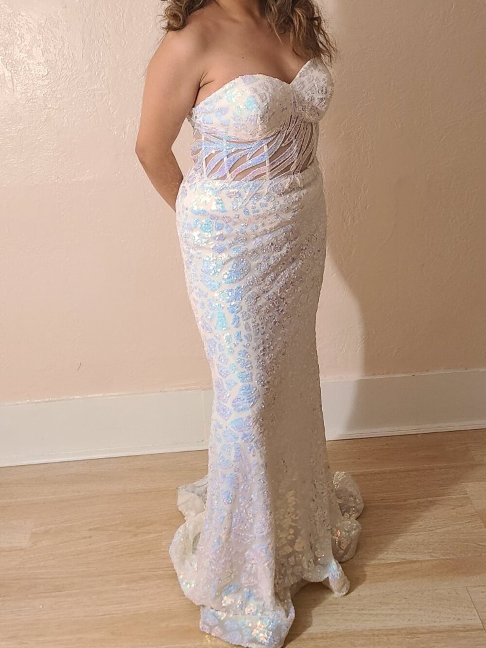 Iridescent Prom Dress Camille La Vie